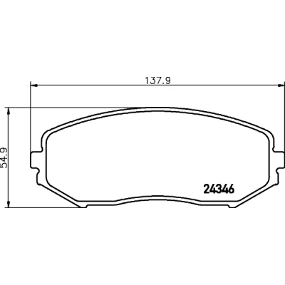 Immagine di HELLA 8DB 355 012 351 Kit pastiglie freno con segnalatore acustico usura SUZUKI: GRAND VITARA 2 SUV, 1 Cabriolet