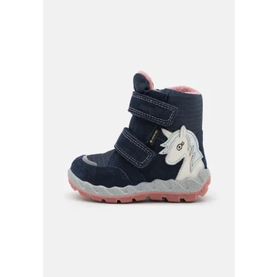 Immagine di Superfit Icebird Stivali da neve per bambini, Taglia: 28, Blau/rosa Pelle e tessuto