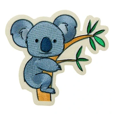 Immagine di Toppe termoadesive Recycl Patch Koala ramo animale Think Green Toppa ricamate