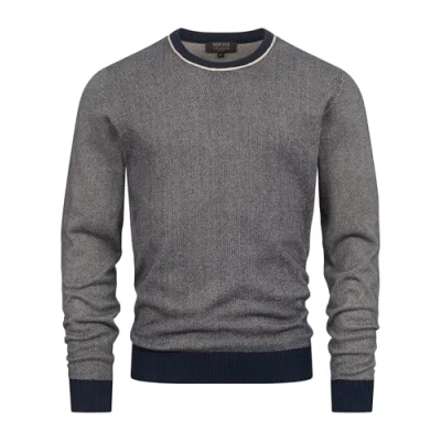 Immagine di Indicode Uomini INPallboy Knit Sweater Maglione a Maglia fine in 100% Cotone Navy S