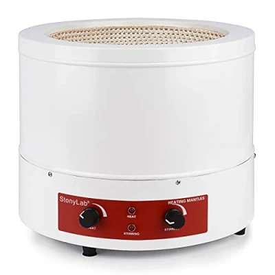 Immagine di stonylab Mantello Riscaldante Laboratorio, Laboratorio Riscaldamento e Mescolando Elettrotermico con Magnetico agitatore 0 1600 Giri/Min Temperatura Controllo 220V/380℃, 800W, 5000 ml