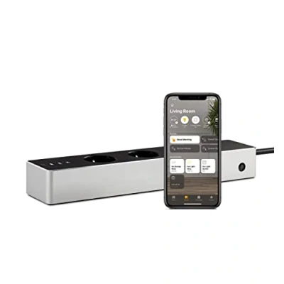 Immagine di Eve home 10EAZ8301 Multipresa con WiFi 3 scomparti Nero, Bianco Schuko 1 pz.
