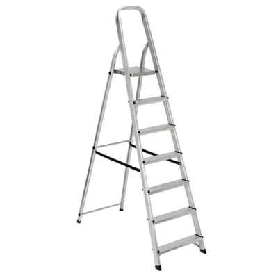 Immagine di NG NICCOLAI SCALA DOMESTICA IN ALLUMINIO VARIE MISURE PORTATAT MAX 150 KG (3 4 5 6 7 GRADINI) (7