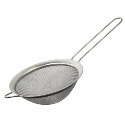 Immagine di Colino per alimenti, in acciaio Inox, a maglia fine, colini e setacci, realizzato tè quinoa, zuppa, setacciare, cuocere, filtrare molto altro ancora