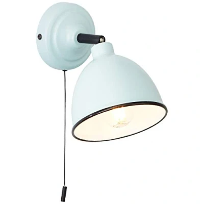 Immagine di BRILLIANT lampada Telio applique interruttore a tirare azzurro 1x D45, E14, 28W, adatto per proiettori caduta (non inclusi) Scala da ++ E Con tirante