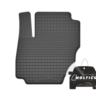 Immagine di Conducente Tappetini Auto in Gomma con un Bordo Set 1 Pezzi per Impermeabile di Tappeti Adatti Ford Focus MK3 2010 2018