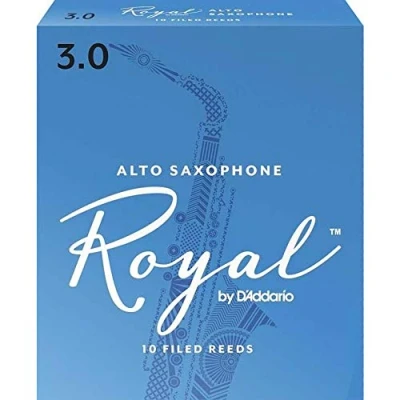 Immagine di D&#039;Addario Confezione da 10 ance Rico Royal per sassofono contralto, durezza 3,0
