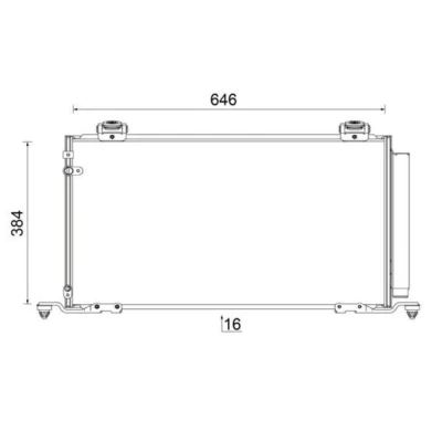 Immagine di MAHLE ORIGINAL AC 823 000S Condensatore con essiccatore 646
