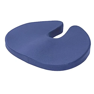 Immagine di Inphysio® Cuscino Coccige Ergonomico a Forma di U, Memory Foam, per Sedile in Bambù, le Natiche, Ipoallergenico, Assorbe l&#039;Umidità, Antiscivolo, 45,8 x 37,5 6,4 cm