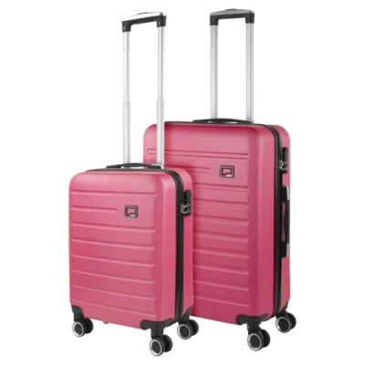 Immagine di SKPAT Set Valigie Rigide Offerte. Valigia Grande Rigida, Media Rigida e Bagaglio a Mano. di con Lucchetto Combinazione TSA, Fucsia