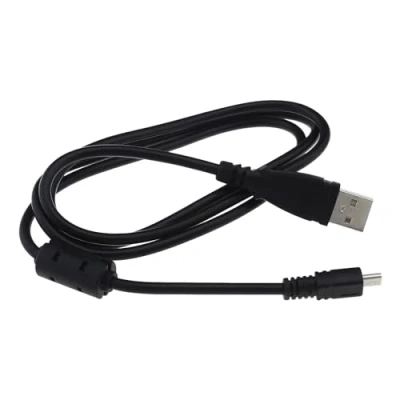 Immagine di Create idea Cavo USB per trasferimento dati e ricarica fotocamera, 1 metro, compatibile con Panasonic Lumix DMC TZ60 TZ61, nero