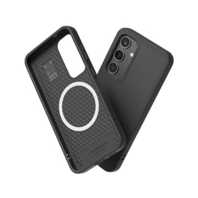Immagine di RhinoShield SolidSuit Case Compatible with Magsafe for [Galaxy S24] Shock Absorbent Slim Design Protective Cover Premium Matte Finish 3.5M / 11ft Drop Protection Classic Black