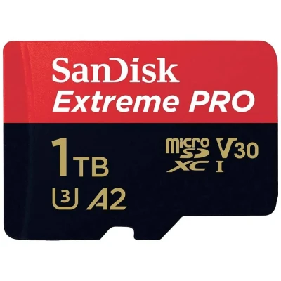Immagine di SanDisk Extreme PRO Scheda microSDXC 1 TB Class 10, UHS I, v30 Video Speed antiurto, impermeabile