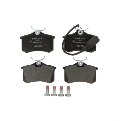 Immagine di DELPHI LP1556 Kit pastiglie freno con contatto segnalazione usura lamierino anticigolío accessori AUDI: A4 B7 Avant, Sedan