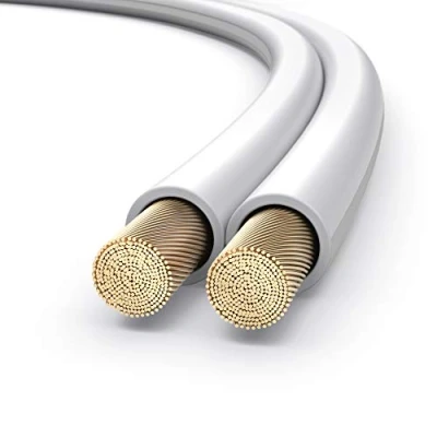 Immagine di PureLink cavo per altoparlanti OFC 2x4,00mm² 0,20mm, 10,0m, in rame puro cabinet di hi fi subwoofer, audio con etichettatura polarità, bianco