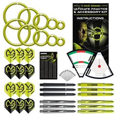 Immagine di Winmau Michael van Gerwen MvG Ultimate Darts Practice &amp; Kit di accessori