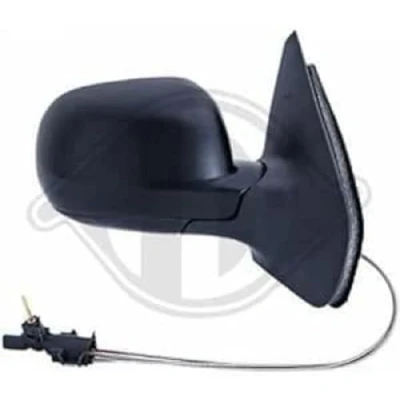 Immagine di Specchietto retrovisore esterno Diederichs 2213024 Dx zigrinato convesso, Regolazione:comando cavo flessibile, Piccolo alloggiamento specchio, Specchi