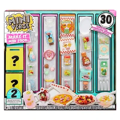 Immagine di Miniverse Make It Mini Food Multipack di MGA Gioco alimentare fai da te con luce UV, ingredienti alimentari replicati e giochi in resina non edibile Età 8+ anni