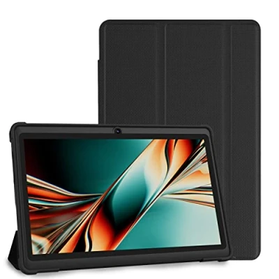 Immagine di PRITOM Tablet Android 11, 4 GB (2+2 Expand), 32 GB, espandibile fino a 128 PC con processore quad core, 3500 mAh, display IPS HD, doppia fotocamera, Wi Fi, Bluetooth