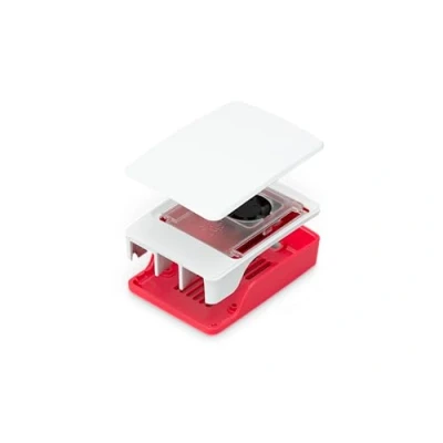 Immagine di Raspberry Pi® Custodia per scheda SBC Adatto per: 5 B Rosso, Bianco