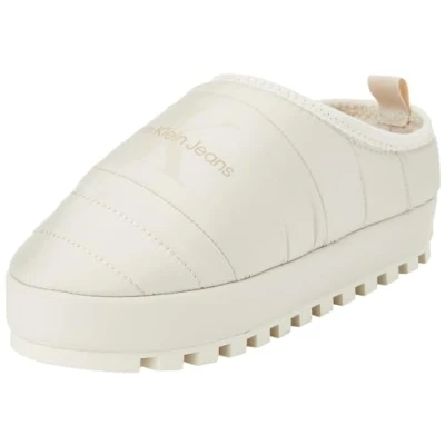 Immagine di Calvin Klein Jeans Home Slipper NY ML FAD YW0YW01449, Pantofole Donna, Beige (Eggshell), 40 EU