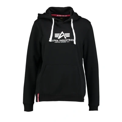 Immagine di Alpha Industries NEW Basic Hoody Felpa con cappuccio, Donna, Taglia: XS, Black