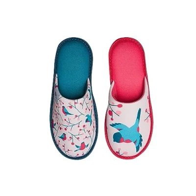Immagine di Dedoles Pantofole Donna Uomo &amp; Bambini Ciabatte Memory Foam con tanti Design Unicorno Gatti Caffè Musica Regalo, Colore: Uccelli e sorbo, 40 41 EU