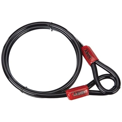 Immagine di ABUS cavo Cobra 12 loop in acciaio rivestito plastica sicurezza per accessori di biciclette e moto lunghezza 1,8 metri, spessore mm