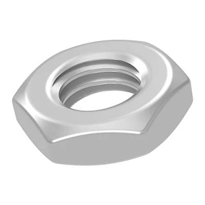 Immagine di SECCARO Dado esagonale M14, acciaio inox V2A VA A2, piatto, DIN 439, basso, forma B, 20 pezzi