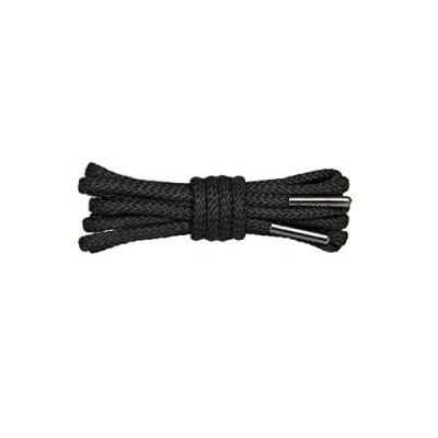 Immagine di WorkerWalker Lacci Tondi Per Scarpe, Meta Aramide Nomex Ignifugo con Punta in Metallo Resistente, HD Laces Pro, 1 paio (91 Nero / 150 cm 59 inch)