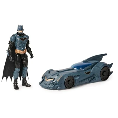 Immagine di Batman, Shadow Guardian Batmobile e action figure di giocattoli per bambini dai 3 anni in su