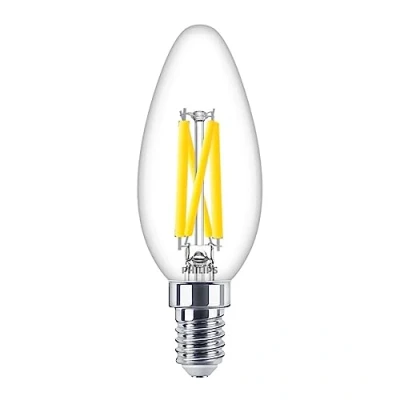 Immagine di PHILIPS MASTER LED E14 Candela Filamento Chiara 3.4W 470lm 922 927 Dim aWarm Miglior resa cromatica Dimmerabile Sostitutiva 40W