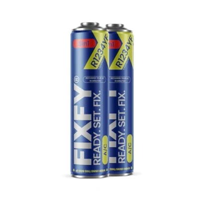 Immagine di FIXFY 5 in 1 2 refrigeranti di ricambio R1234YF con olio, sigillante, essiccante e colorante UV Riempire l&#039;aria condizionata autonomamente (veicoli dal 2017)