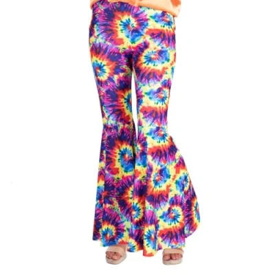 Immagine di amscan 9907388 Tintura per cravatta arcobaleno da donna anni &#039;70, misura L (44 16), unisex bambini, multicolore