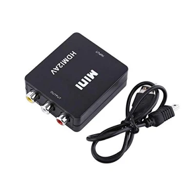 Immagine di Oumij Convertitore Digitale da HDMI a RCA Composite Video AV CVBS 720p / 1080p, Riproduzione su TV, VHS VCR, registratori Dvd, ECC. Supporta NTSC e Pal Due Formati