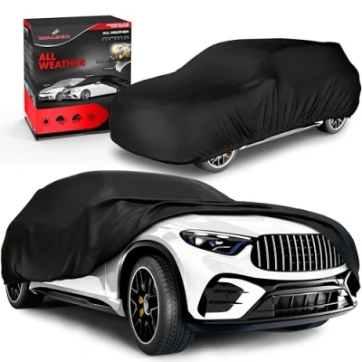 Immagine di Walser telo di copertura per auto All Weather, impermeabile, 100% resistente alle intemperie, esterni, auto, misura 10 SUV