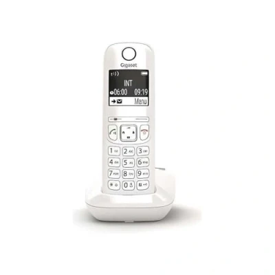 Immagine di Gigaset AS690 Telefono fisso wireless con ampio display retroilluminato per un ultra leggibile, funzione blocco chiamate bianco [versione francese]