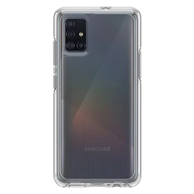 Immagine di cover per Samsung Galaxy A51 OtterBox Symmetry Clear, resistente a shock e cadute, sottile, testata 3x vs norme anti caduta MIL STD 810G,Trasparente