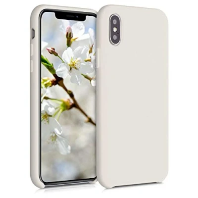 Immagine di kwmobile Cover per Apple iPhone X Custodia Back Case Smartphone in Silicone TPU Protezione Gommata moon glow