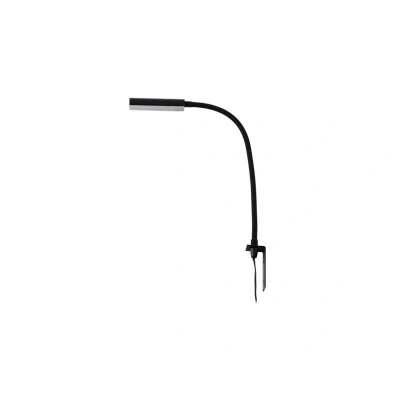 Immagine di Lampada a LED da lettura Flexola di Lindby, nera, angolare, con spina