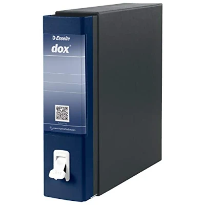 Immagine di Rexel Esselte Dox 1 Raccoglitore a Leva Formato Commerciale D8, A4, Blu, Pezzo