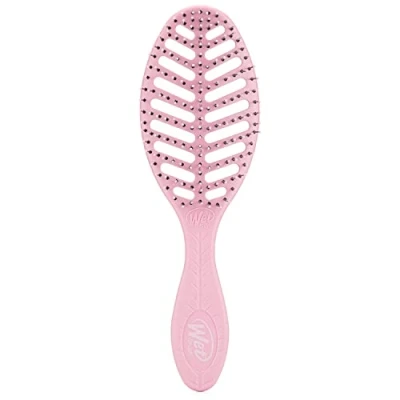 Immagine di WetBrush Go Green Speed Dry Detangler con setole HeatFlex per un uso sicuro parrucchiere, ventilato consentire all&#039;umidità di essere rimossa rapidamente dai capelli rapido tempo