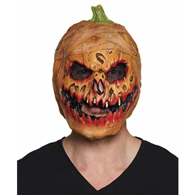 Immagine di Maschera Zucca Horror in lattice