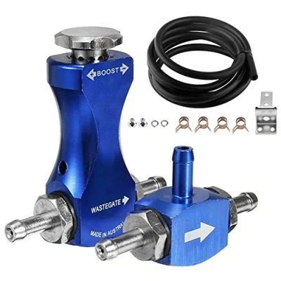 Immagine di WANGCL Valvola di spurgo regolabile del T Turbo regolatore manuale Boost per la maggior parte dei motori a benzina turbocompressi