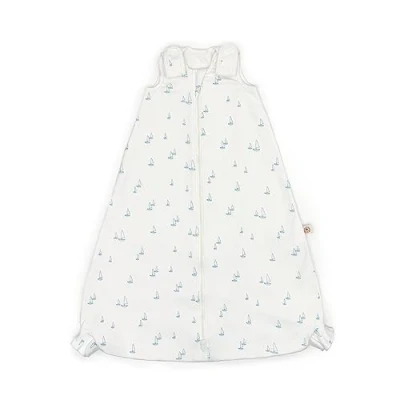 Immagine di ERGObaby sacco nanna estivo con piedini, 6 18 mesi, 0,5 TOG, in cotone, a pelo On The Move Sailboat Dreams