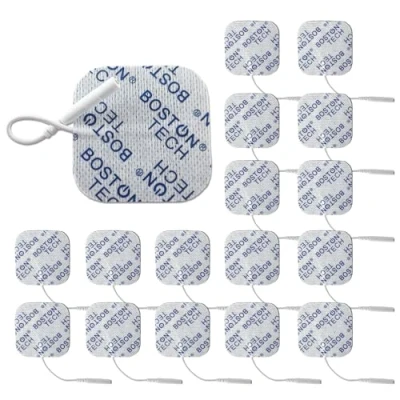 Immagine di Elettrodi Boston Tech. Elettrodo Compatibile con gli elettrostimolatori Tesmed e TENS EMS cavetti a spinotto da 2 mm. Riutilizzabile adesione ottimale. (5x5cm 16Und.)