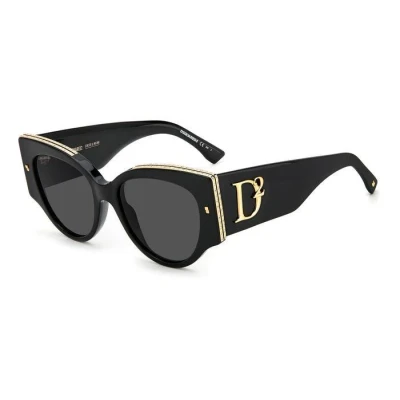 Immagine di Lunettes De Soleil Dsquared2 D2 0032 / S Col. 2m2 Ir Femme Cat Eye Or Noir