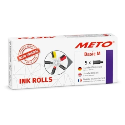 Immagine di Originale Meto rotoli prezzatrice per Arrow M/Basic M, (5 pezzi, colore nero, 2 linee di stampa, 16 cifre etichette da 22x16 mm)