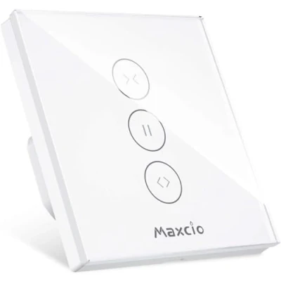 Immagine di Maxcio interruttore per tapparelle, timer compatibile con Alexa &amp; Google Home, intelligente tenda da sole, persiana, tenda, controllo tapparelle WiFi e creazione di gruppo,
