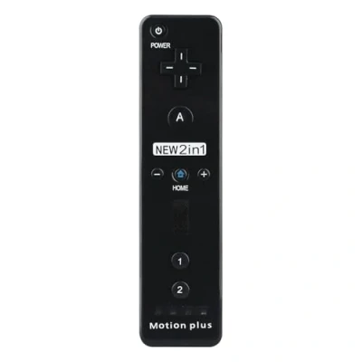 Immagine di OSTENT Controllore Remoto 2 in 1 Costruito Motion Plus per Nintendo Wii/Wii U Console di gioco Colore Nero
